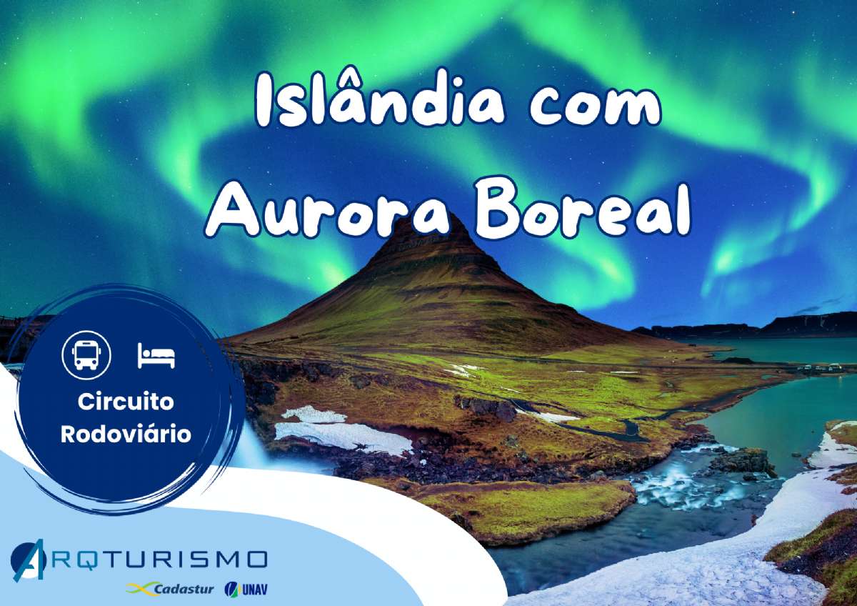 Islândia com Aurora Boreal