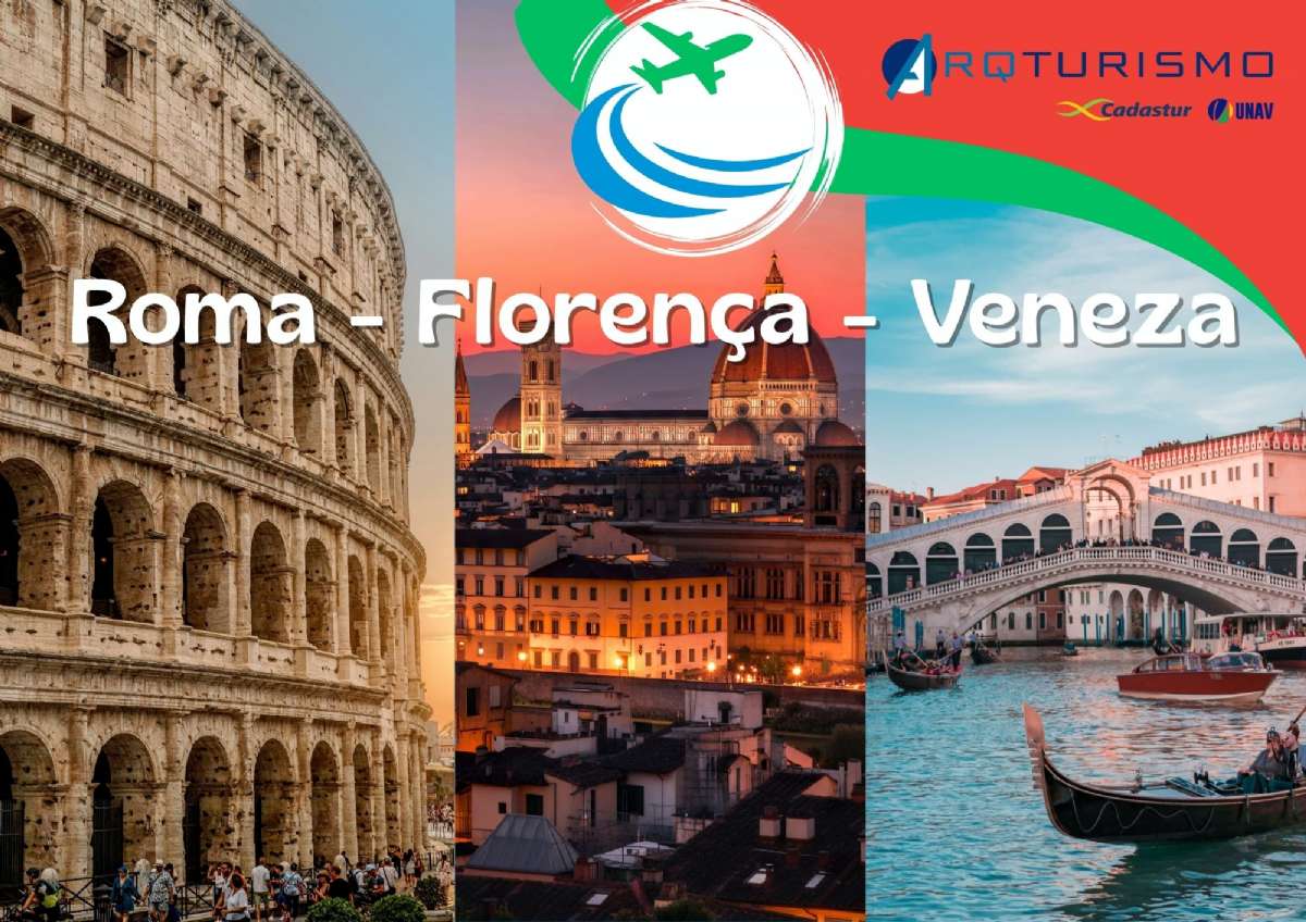Férias de Julho no Verão Italiano – Roma, Florença e Veneza